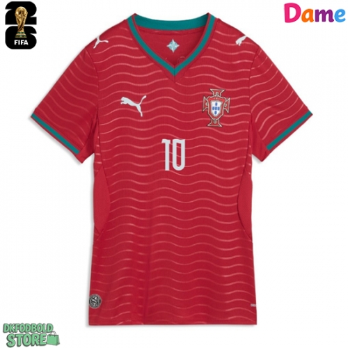 Portugal Bernardo Silva #10 Replika Hjemmebanetrøje Dame VM 2026 Kortærmet